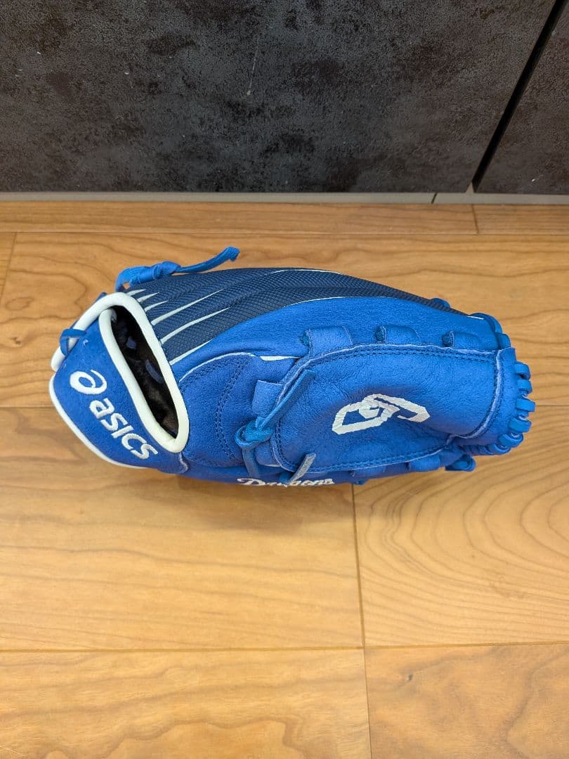 野球 グラブ 軟式グローブ 青 中日ドラゴンズ ジュニア用 アシックス ブルー