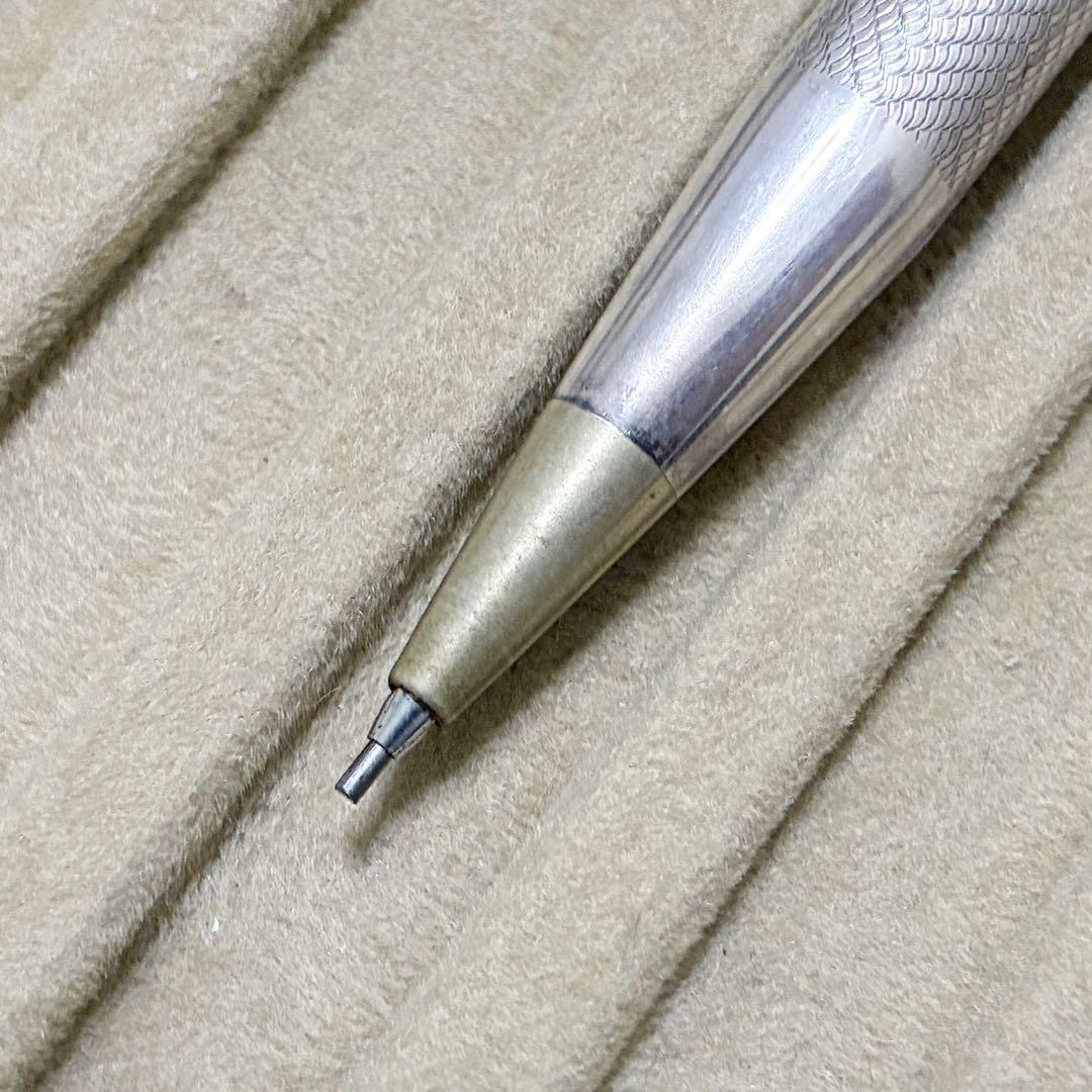 生駒時計店　エンドレスペンシル　銀製　シルバー　ノック式　箱付き