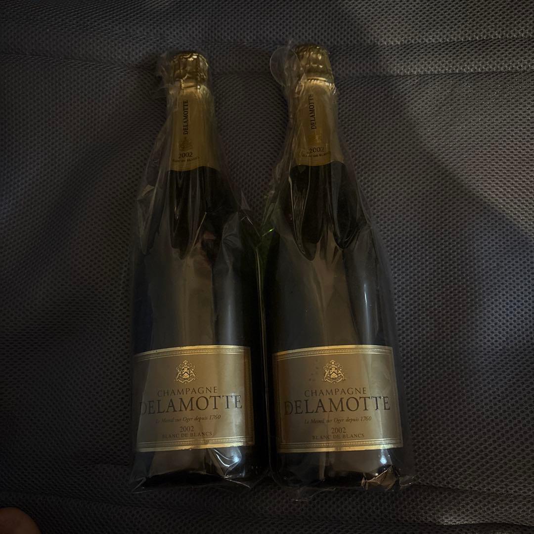 2002年 2本セット ドゥラモット ブリュット ブラン・ド・ブラン シャンパン