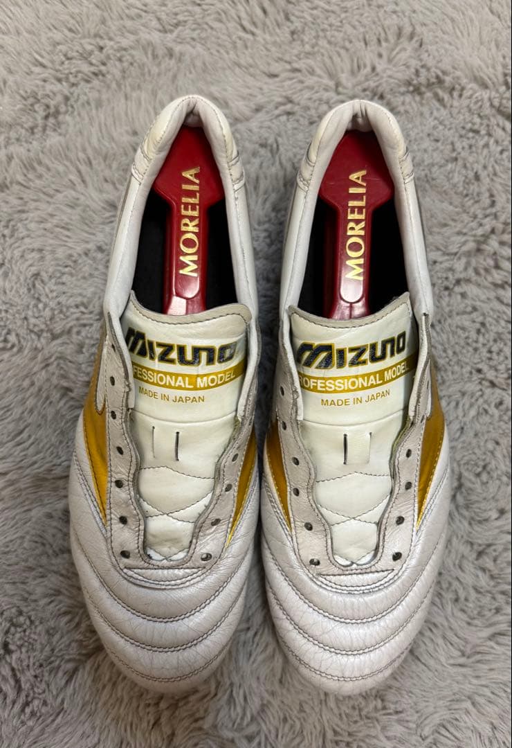 Mizuno Morelia サッカーシューズ ホワイト/ゴールド