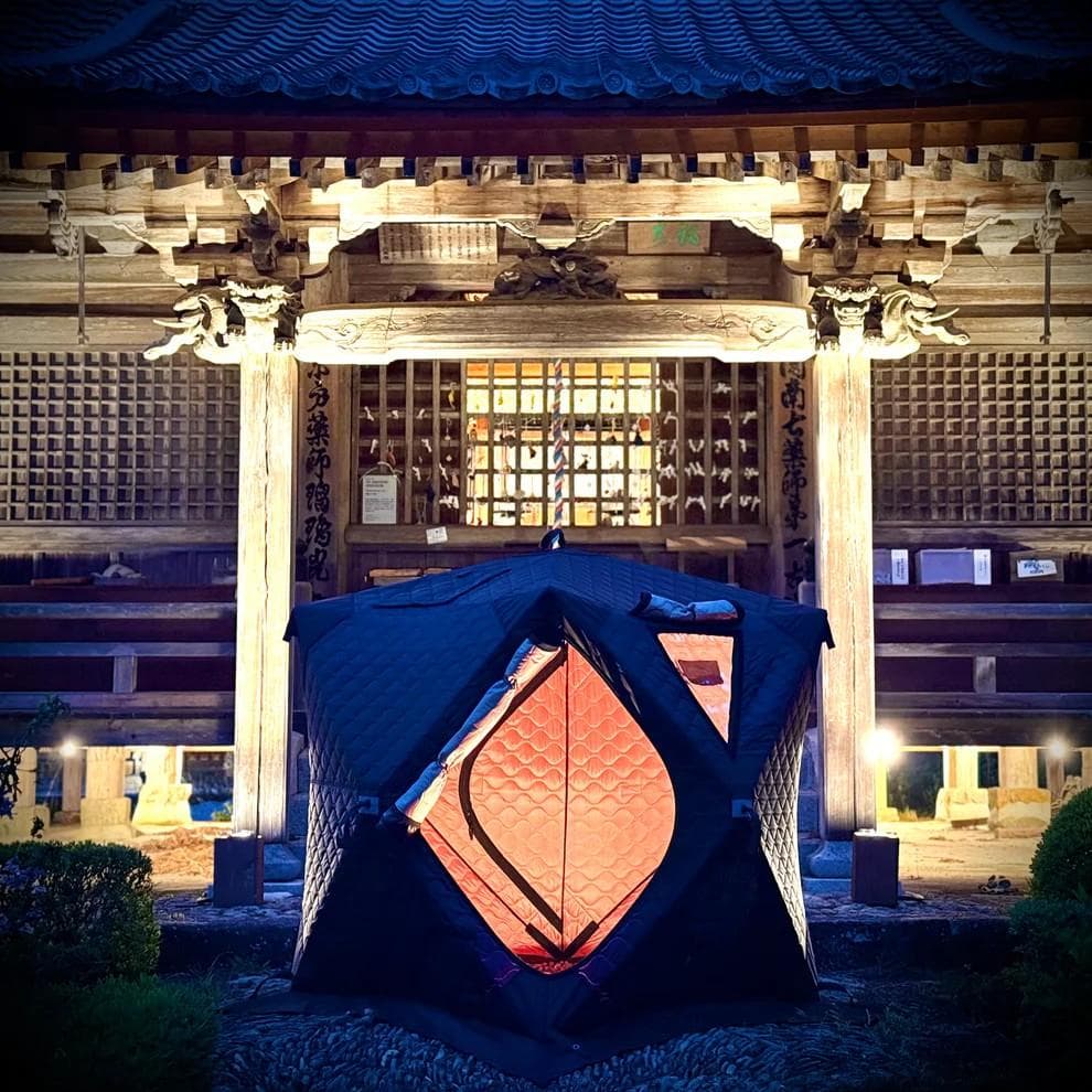 【アウトレット】AMBER サウナテントミニ2　HxGN BLACK１人～２人用