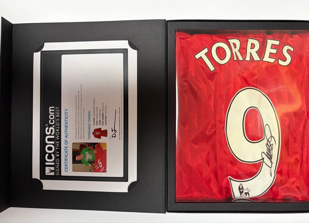 ICONS リバプール トーレス 直筆サイン入り ユニフォーム リヴァプール