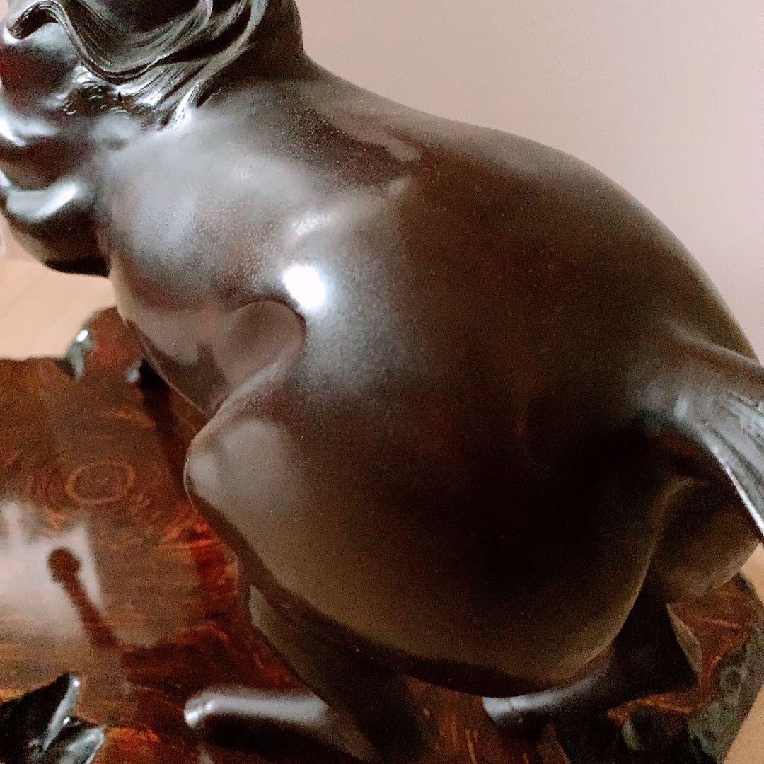 敷台付き　高岡銅器　銅製馬　駿馬13号　環水　和雲　干支 馬 午 うま　美術鋳物