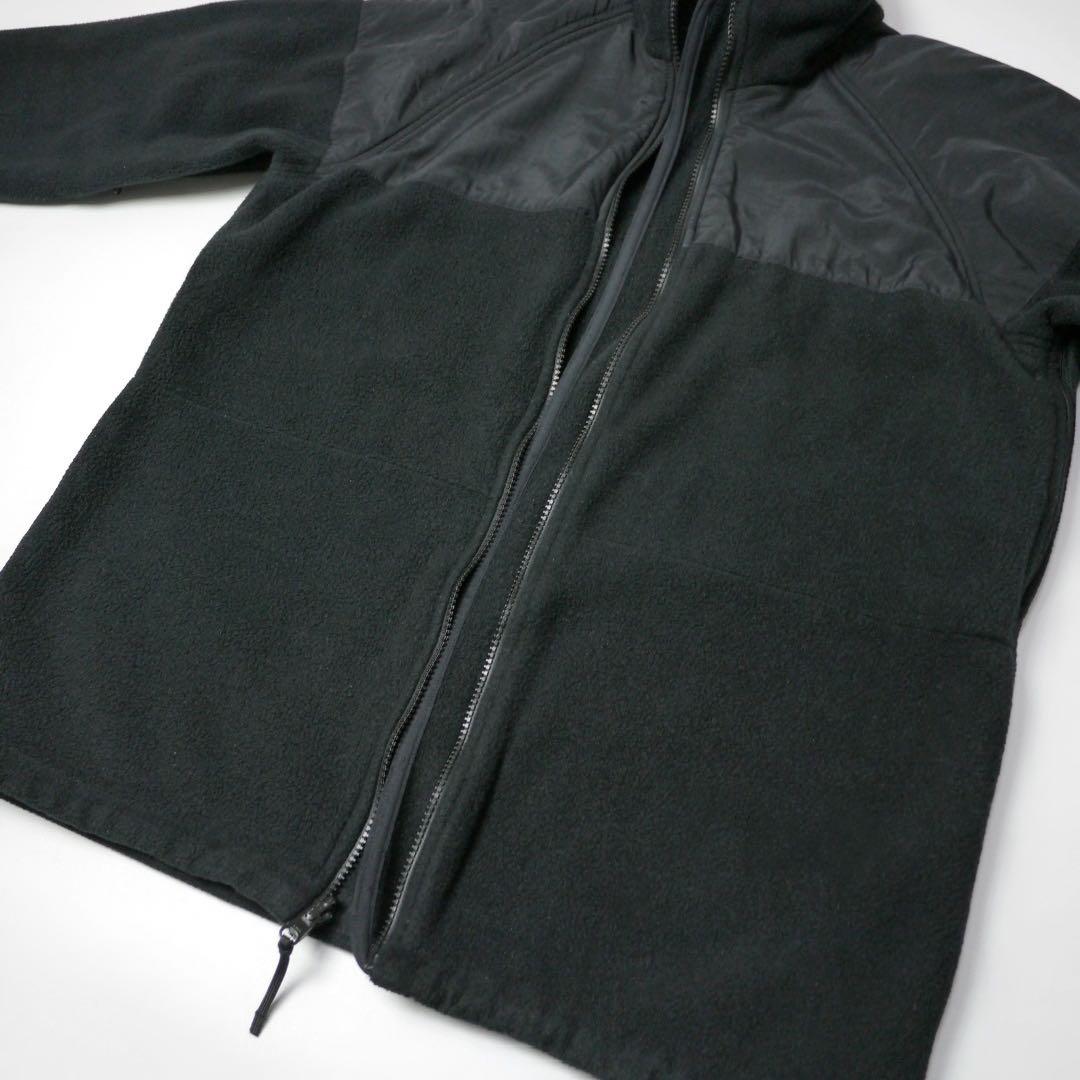 US NAVY米軍ミリタリー フリースECWCSライナー ジャケット黒S-R軍物