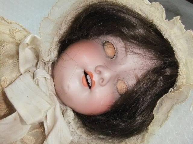 アンティークドール　 アーモンドマルセルュ ビスクドール　1890年頃