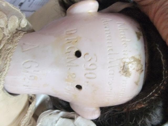 アンティークドール　 アーモンドマルセルュ ビスクドール　1890年頃