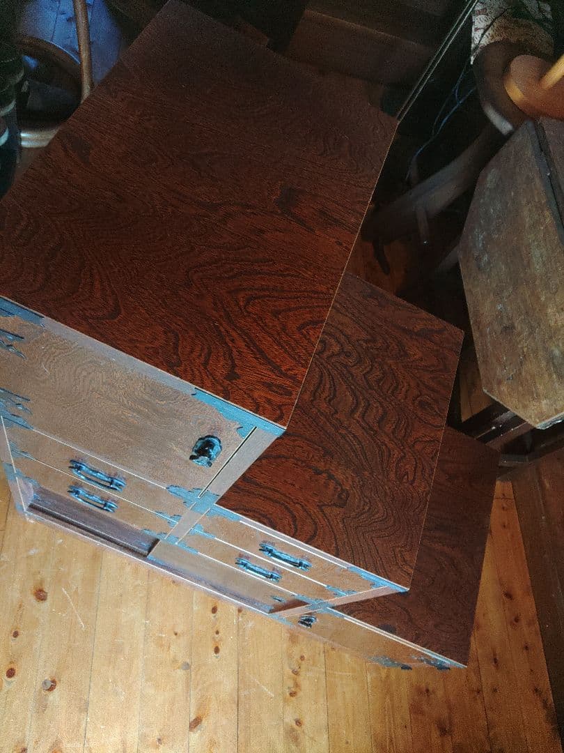 希少　けやき民芸 階段タンス 民芸箪笥 和家具 和風インテリア 和モダン　レトロ