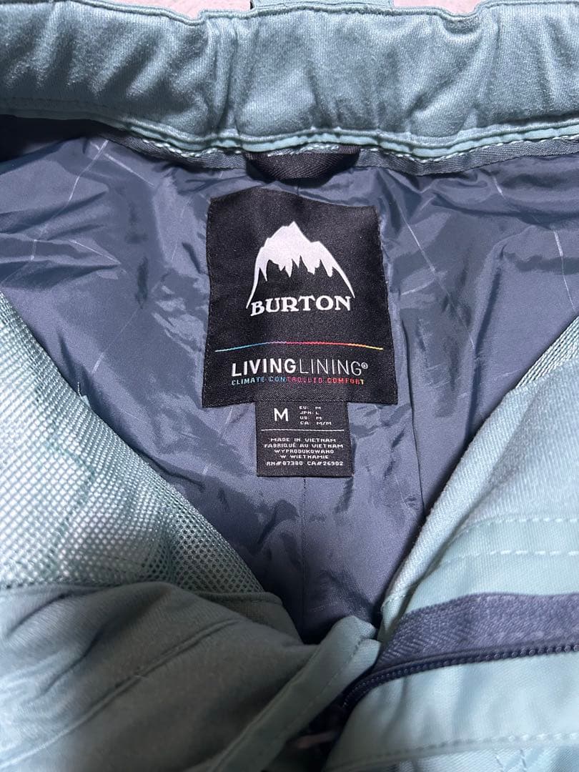 Burton 青迷彩　スノーボードウェア　スキーウェア　メンズ