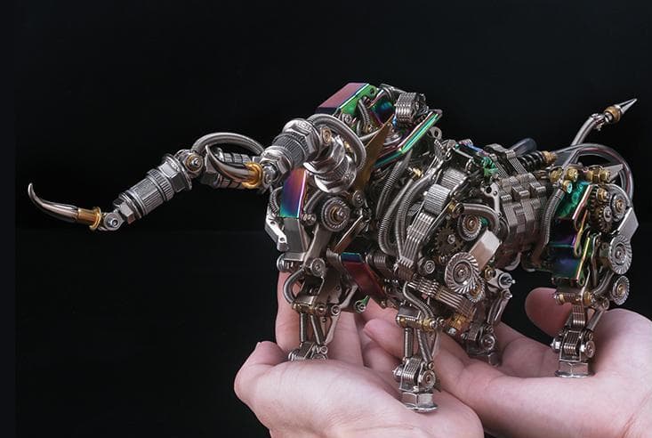 未組立品　3Ｄステンレス鋼組立メカ　木牛流馬