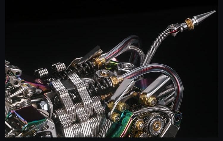 未組立品　3Ｄステンレス鋼組立メカ　木牛流馬