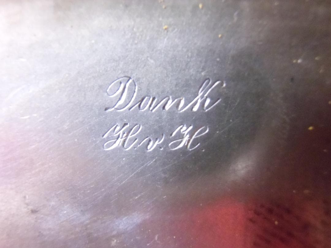 Ｗ帝政ドイツ軍/プロイセン王国＊二エロ細工シガレットケース（実物）