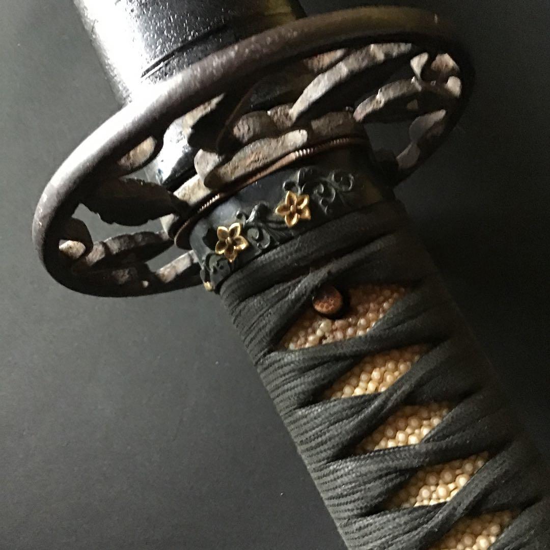 大刀　笛巻鞘　一作金具　拵　江戸期保証　　　　　　書4