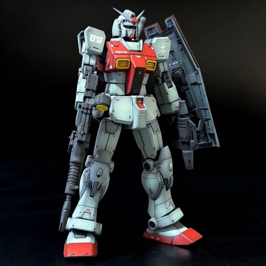 HG 1/144 RGM-79 ジム(ガンダムヘッド)完成品