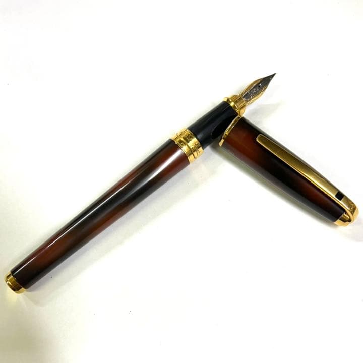 S.T.Dupont エス テー デュポン 万年筆 タートイズ シェル 漆仕上げ
