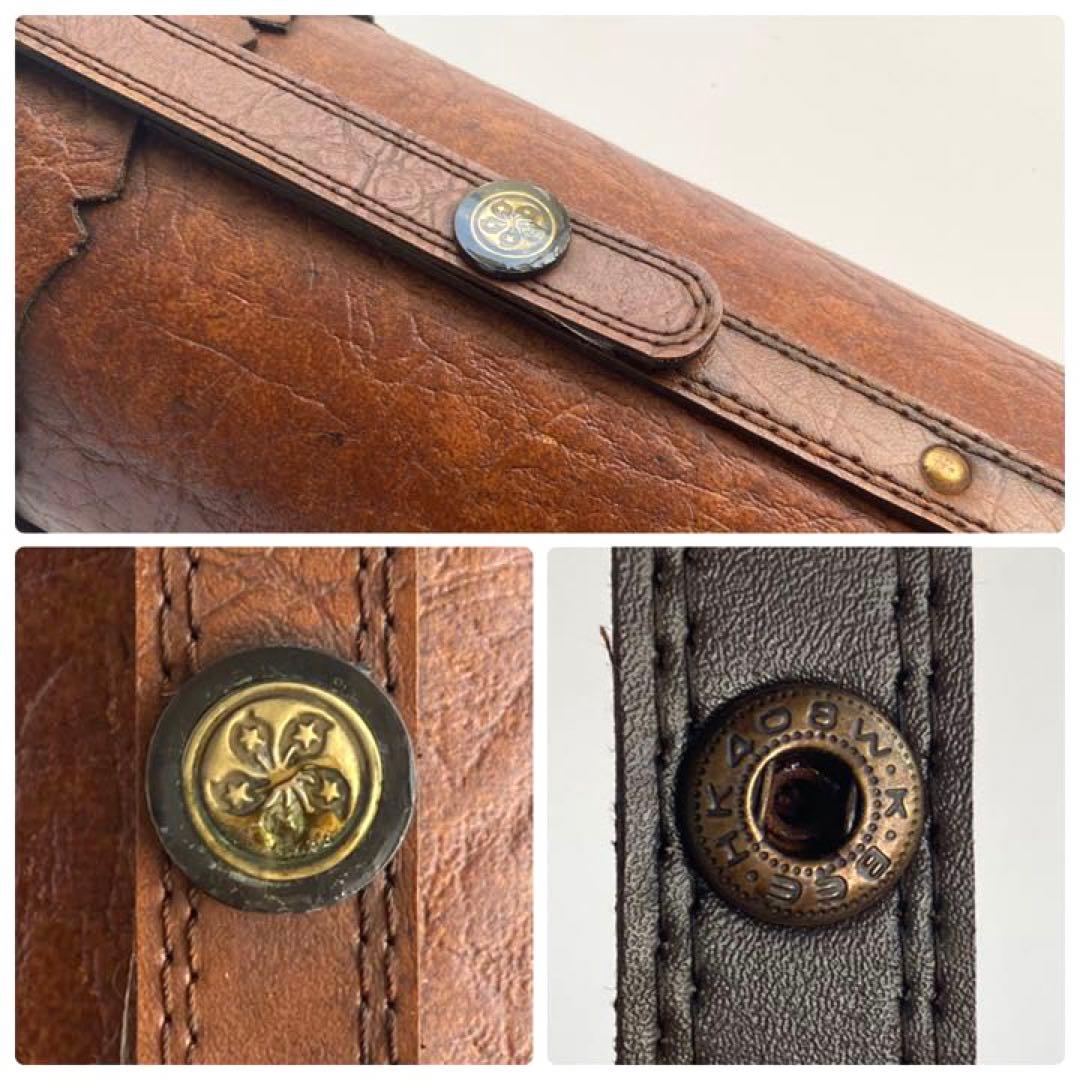 《ヴィンテージ 》アンティーク調 レザー×ウッド ワインボトルケース《超レア》