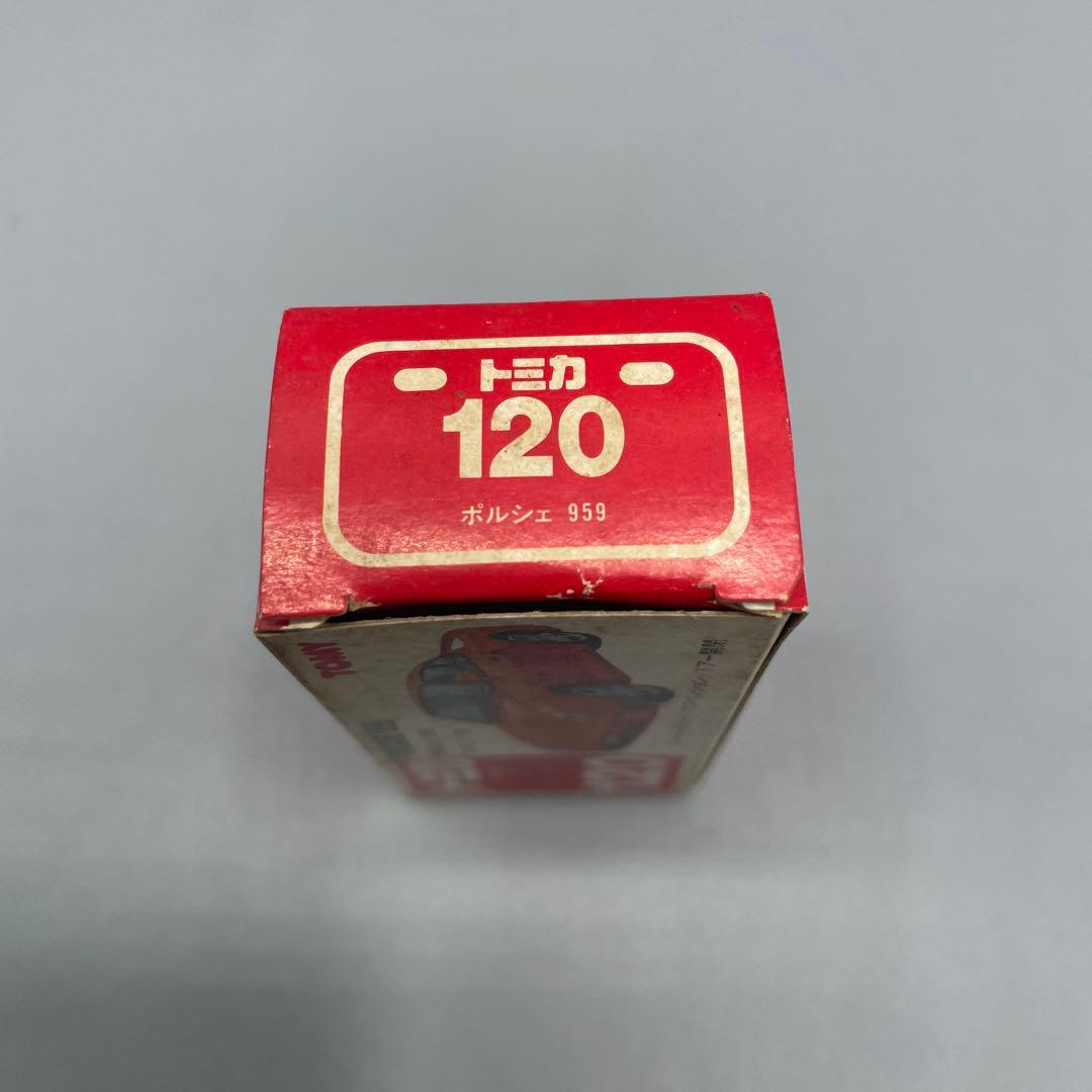 ミニカー 1/58 ポルシェ 959 シルバー 赤箱 日本製