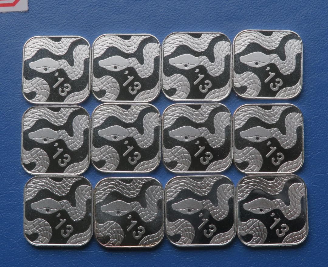 1051. 純銀メダル純銀メダル12枚まとめ51.96g銀メダルミントだし造幣局