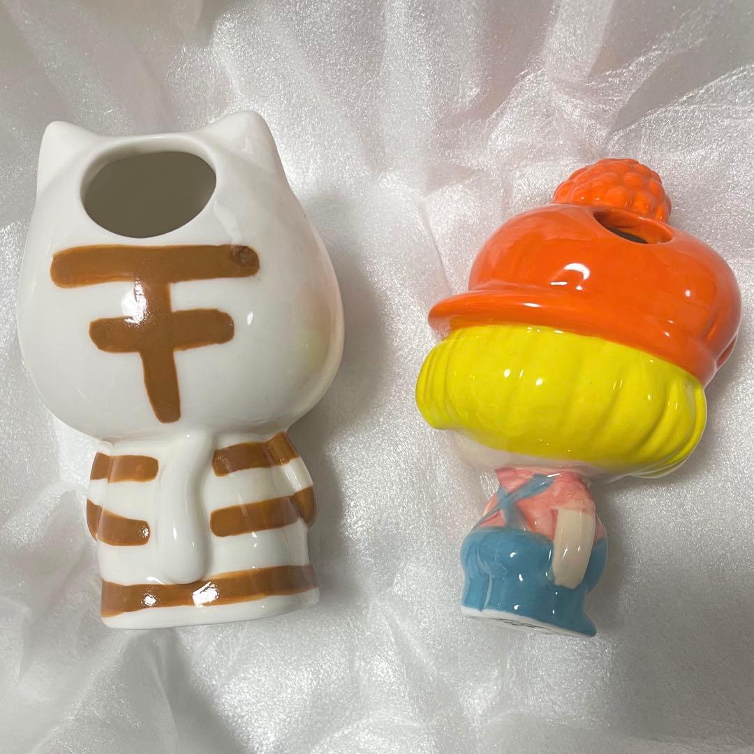 日曜まで限定値下げ〜23時頃まで　水森亜土　アドちゃん　一輪挿し　陶器　花瓶