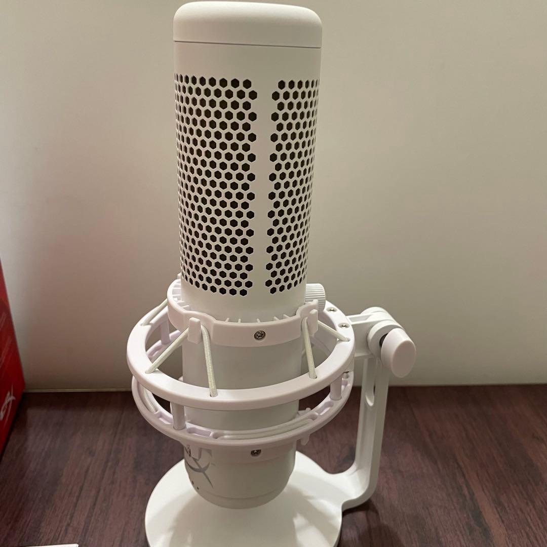 HyperX QuadCast S ホワイト マイク コンデンサーマイク