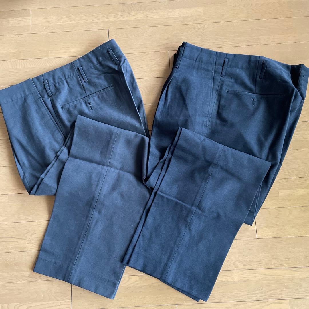 山芋　国鉄制服　新幹線車掌用　上着2着、ズボン2着セット