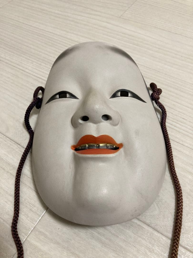 希少　能面　小面　美術品　伝統工芸品　アンティーク
