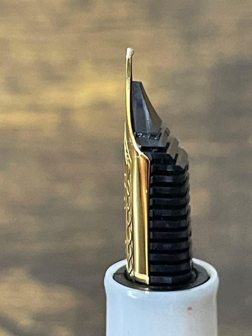 試筆のみ　四季織　雪椿　万年筆　MF セーラー　万年筆　コンバーター＆ケース付き