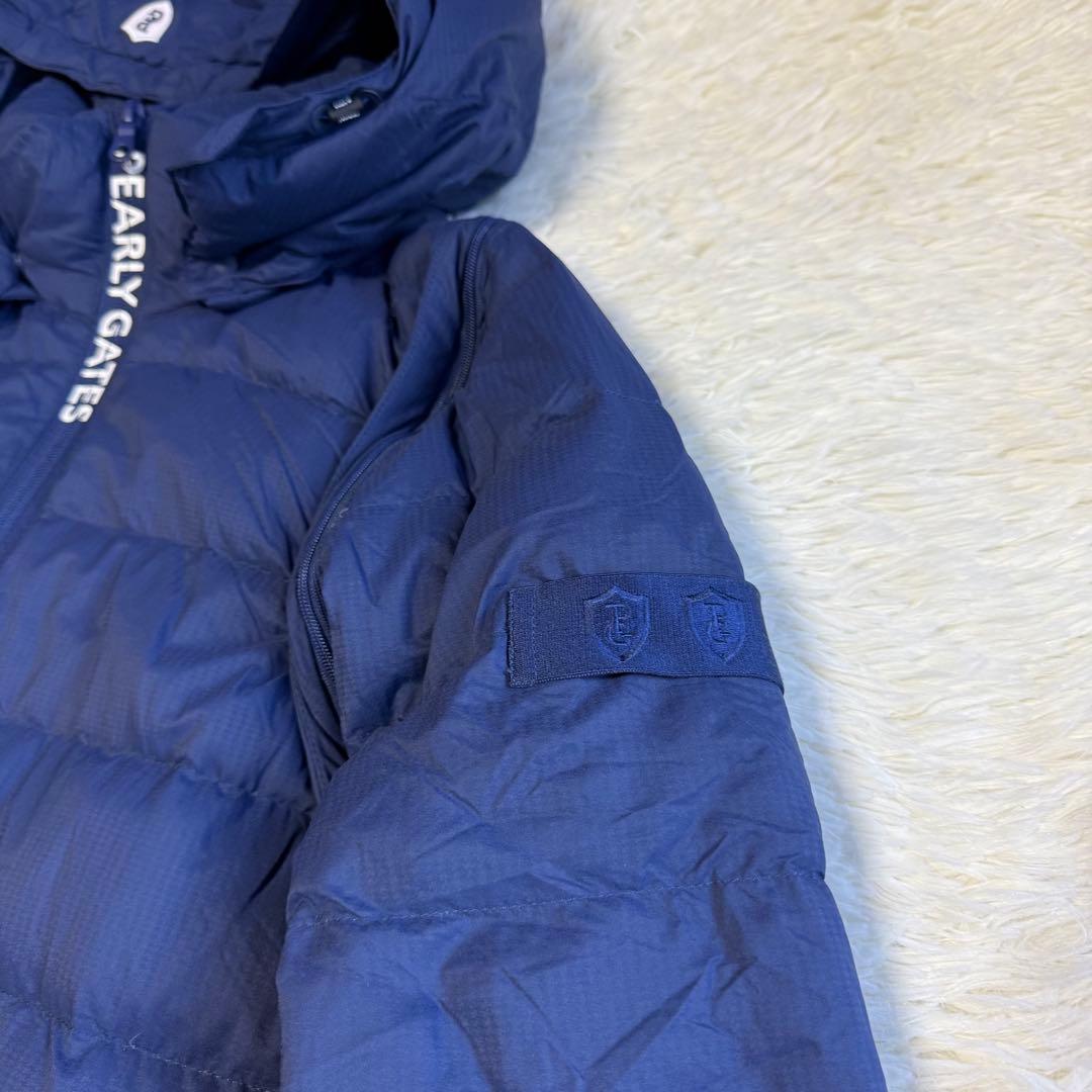 【パーリーゲイツ】美品 ダウンジャケット ネイビー 4サイズ メンズ 4way