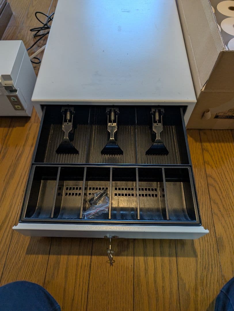 ​【動作確認済み】Airレジ対応 プリンター＆ドロアセット(レジロール20個付)