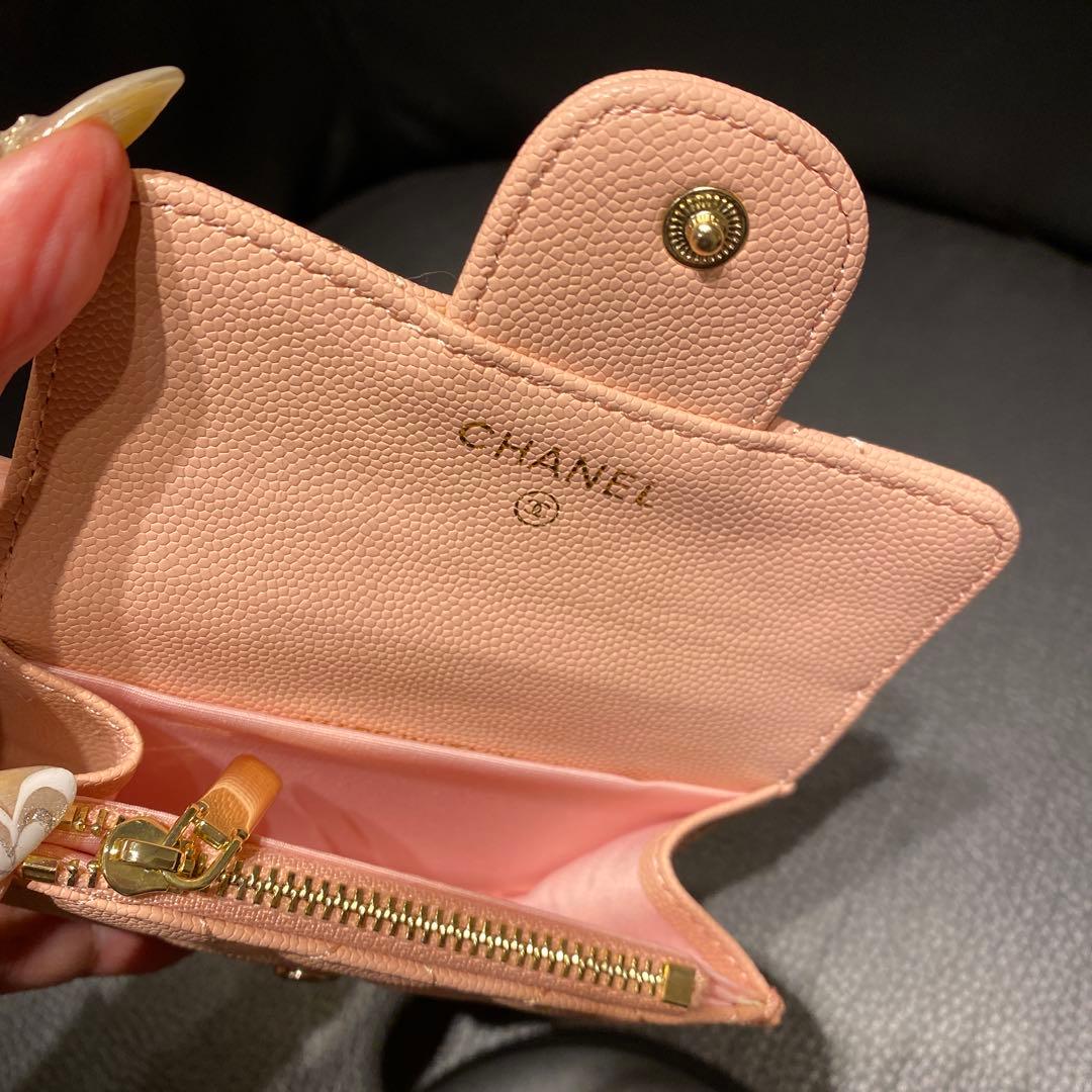 ノベルティ CHANEL ピンクレザー ケース