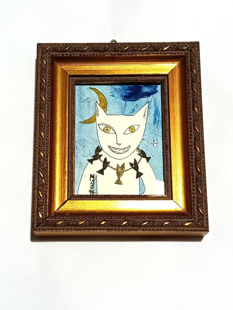 山口マオ 原画 額入り 希少 水彩画 シルクスクリーン サイン入り