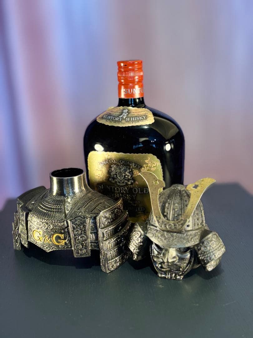 レア飾g&g 戦国武将 鎧兜 サントリー760ml 43度 グレーン