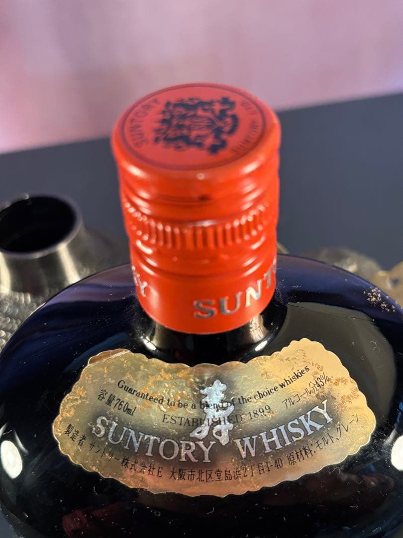 レア飾g&g 戦国武将 鎧兜 サントリー760ml 43度 グレーン