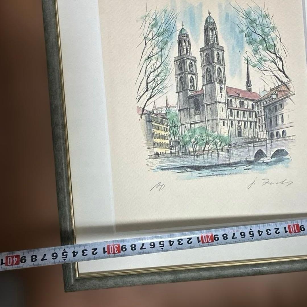 ジェームズ・フォード　グロスミュンスター教会リトグラフ