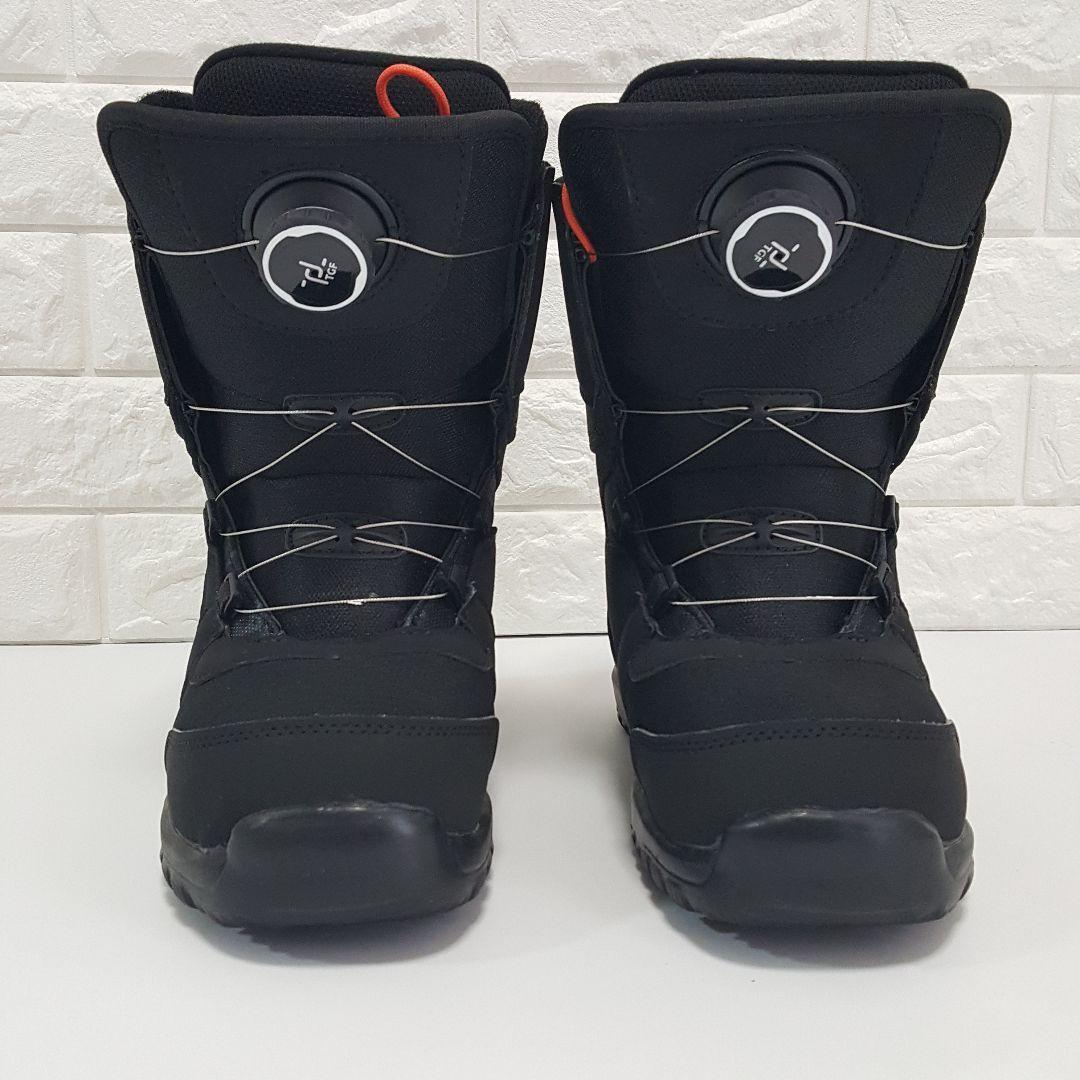 極美品 SPOON スノーボードブーツ TGFダイヤル式 黒 22.5～23.0