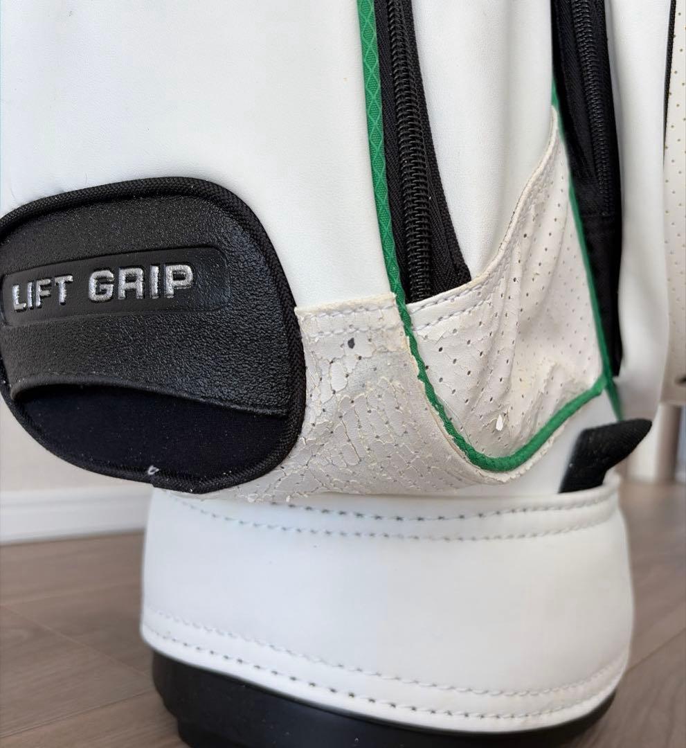 【】 elite grips ゴルフバッグ・キャディバッグ　ホワイト