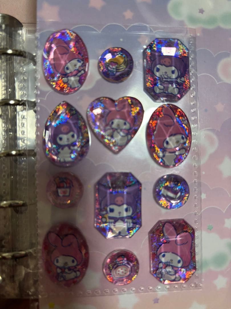 美品 シール帳 完成品 サンリオ ストーンシール ボンボンドロップシール2冊