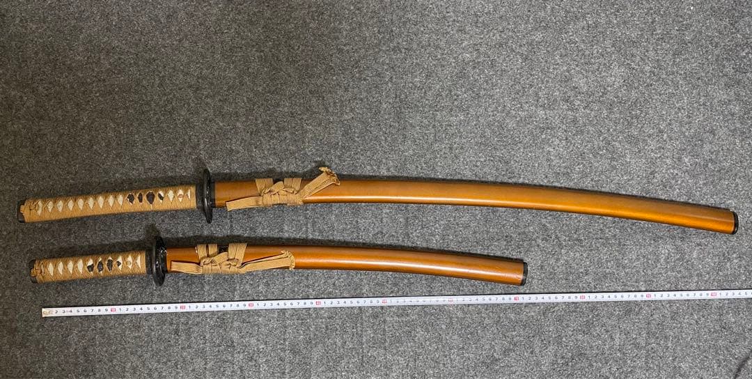 模造刀 2本セット 刀 刀剣 太刀 脇差 アンティーク （004）