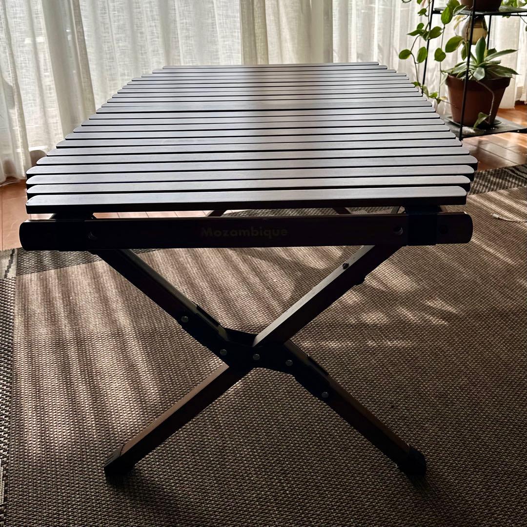 Mozambique(モザンビーク) ロールウッドテーブル 高さ調節可能