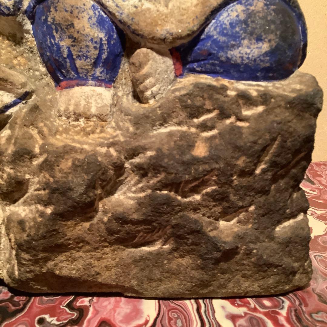 江戸期・祀り福神「恵比寿・大黒天」民衆信仰・七福神・財運福徳・邪気祓い・彩色石彫