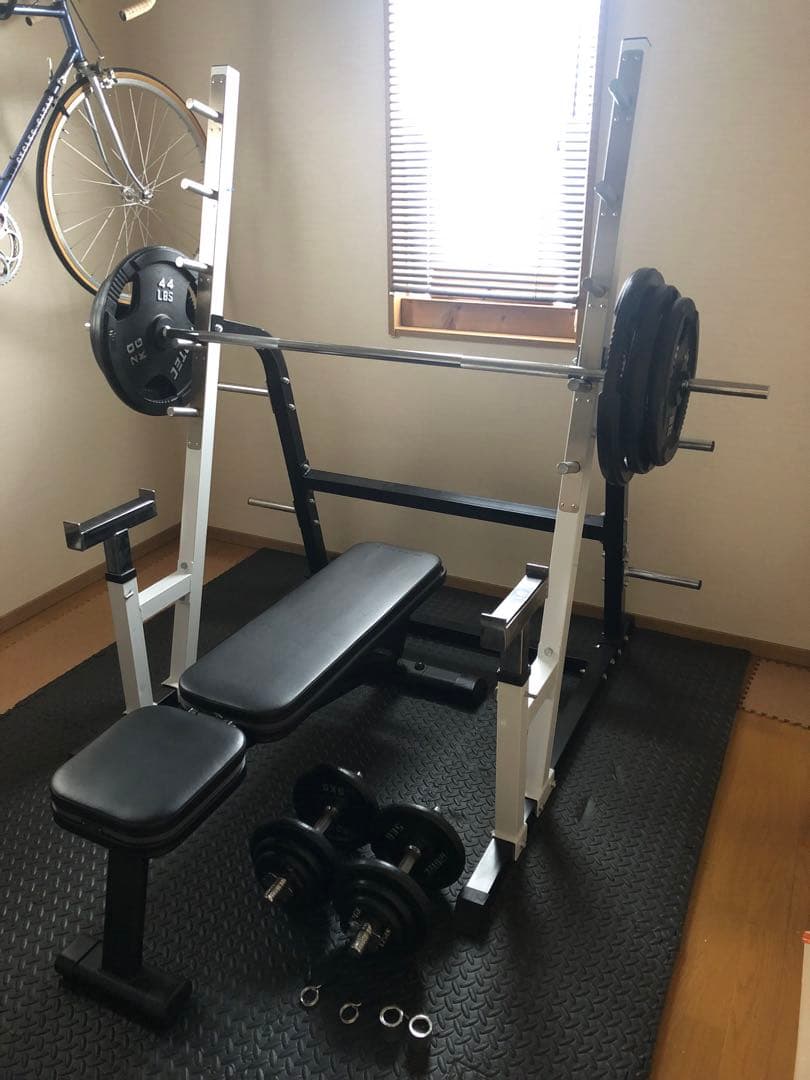 兵庫県　引取限定　iROTEC スクワットハーフラック　セット　　パワーラック