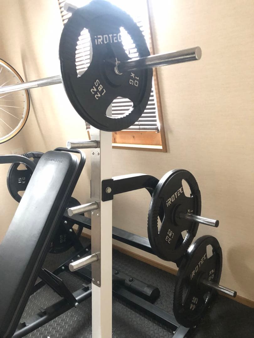 兵庫県　引取限定　iROTEC スクワットハーフラック　セット　　パワーラック
