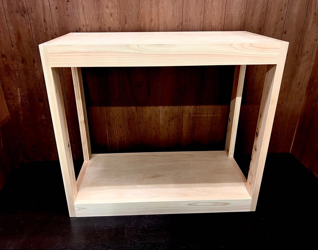 1台限定　90㎝水槽用木製水槽台　ひのきラック