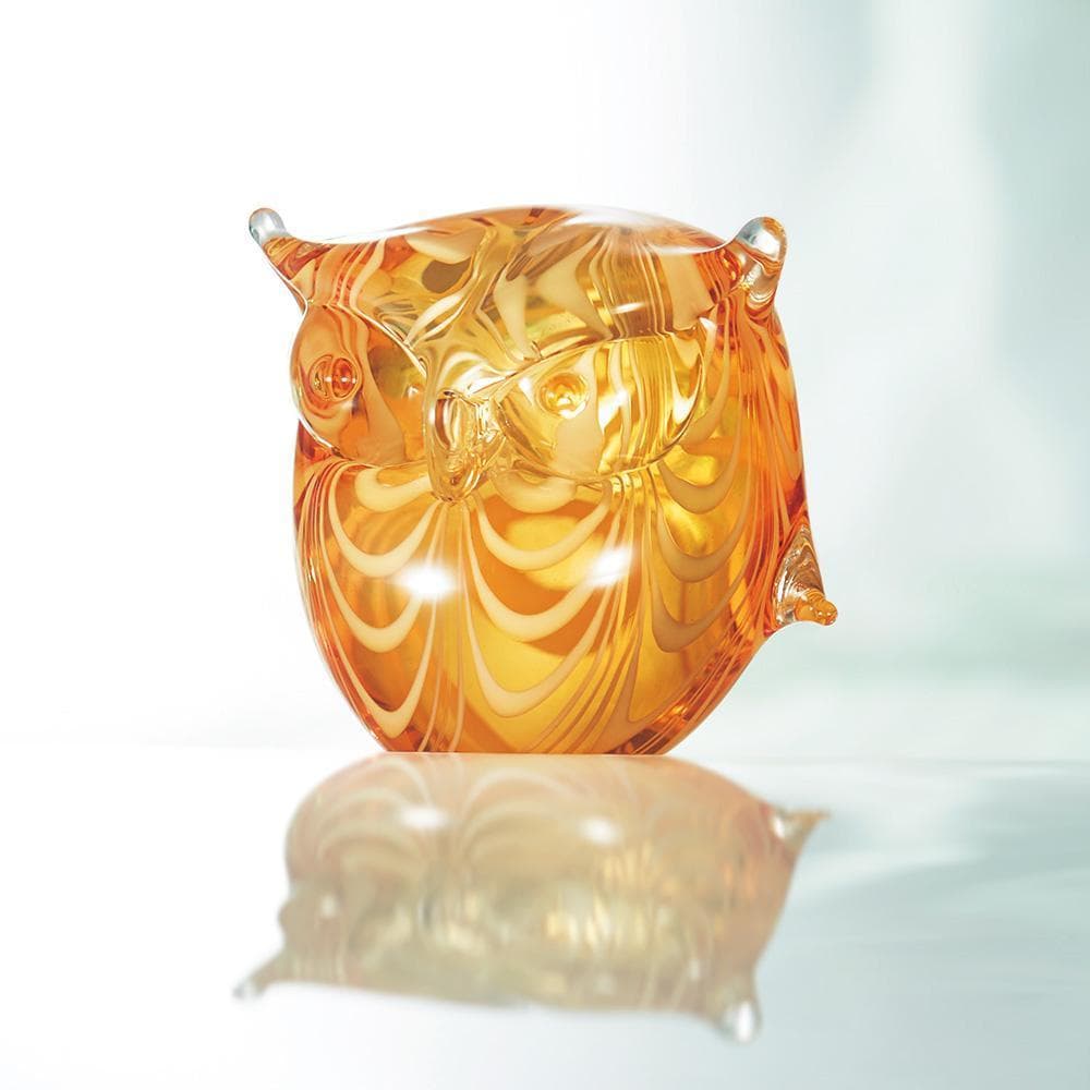 定価16.5万アルスチェネデーゼ フェニキアン技法のムラーノガラスのフクロウ