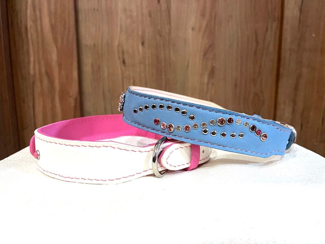 ぷ〜　犬の首輪　ハンドメイド