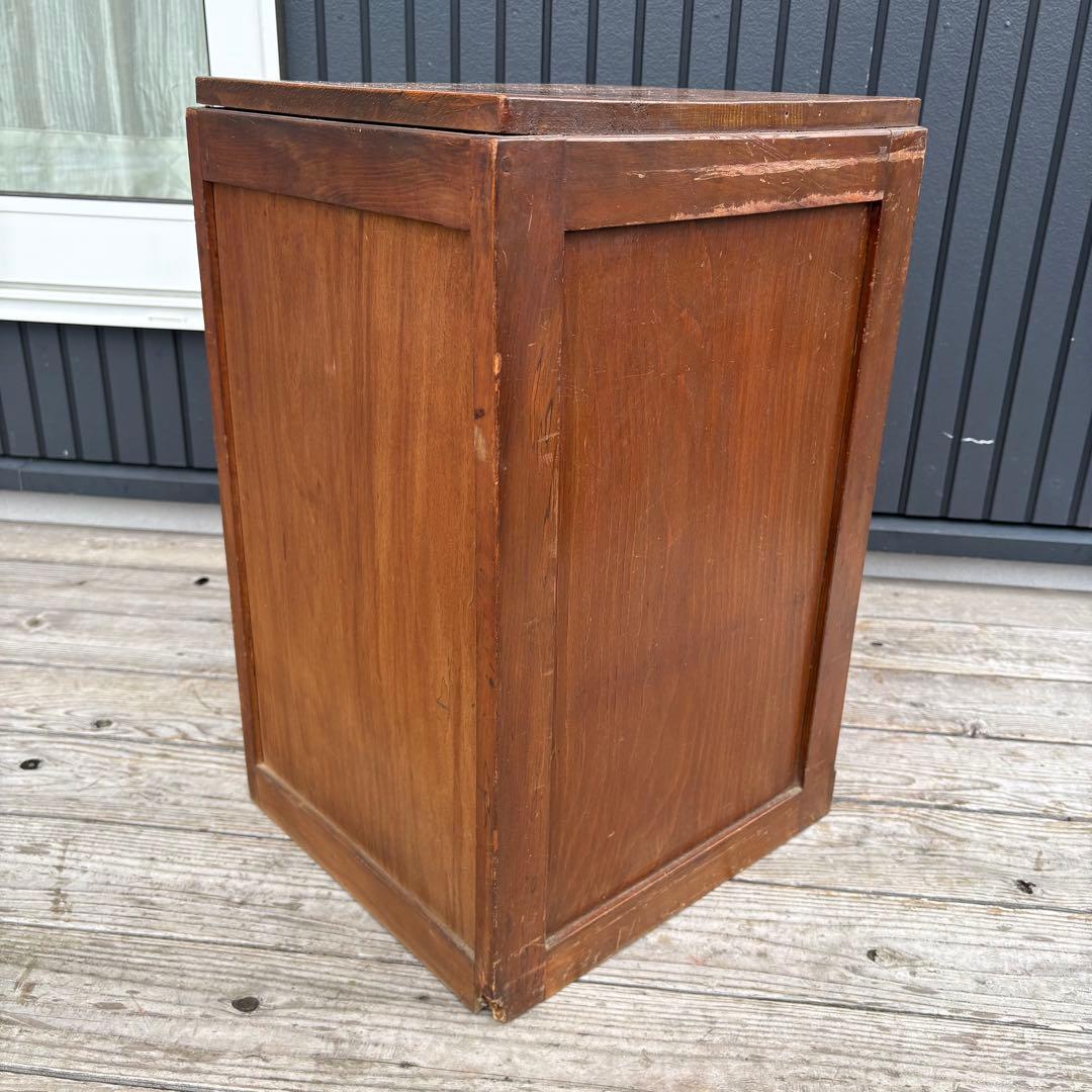 昭和レトロ アンティーク 古家具 道具箱 木製チェスト 4段 タンス 小箪笥