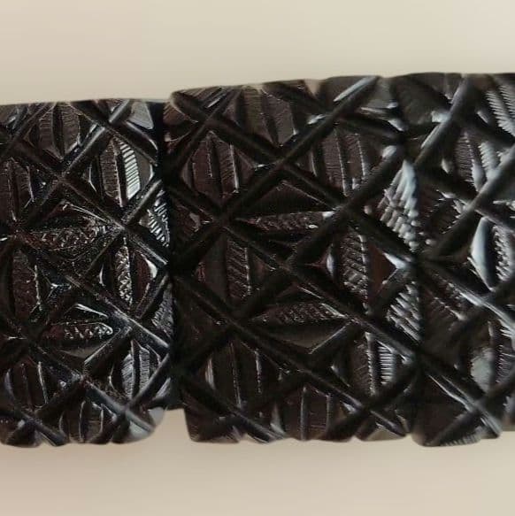 ビクトリア朝　ジェット　ブレスレット　モーニングジュエリー　アンティーク