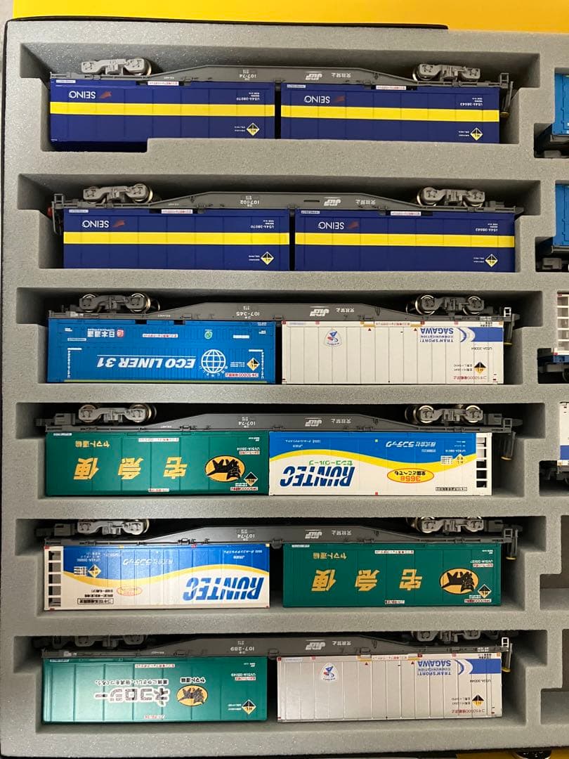Nゲージ コキ19両セット コンテナ積載