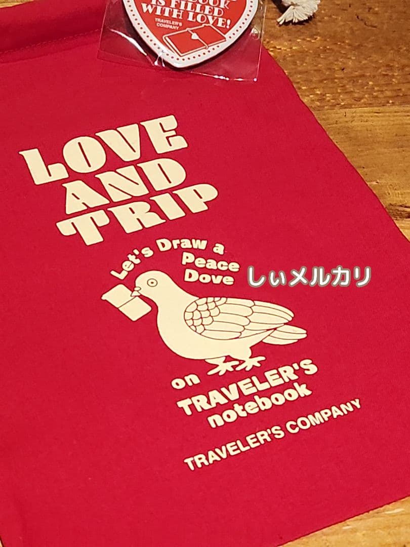 雪月花✨ コットンバッグ カンバッジ LOVE AND TRIP