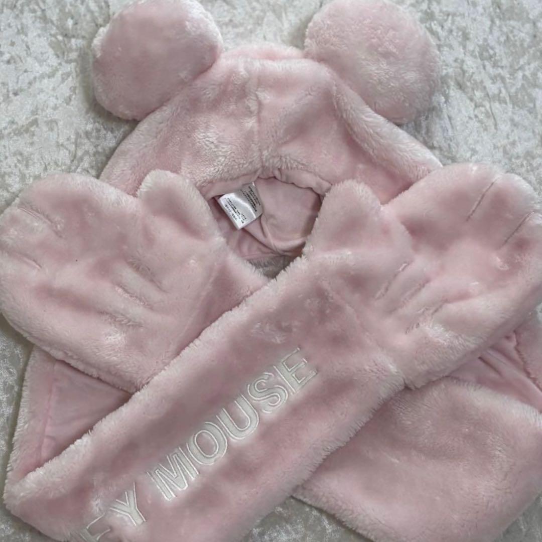 ディズニー マフラー ピンク ミッキー ミニー