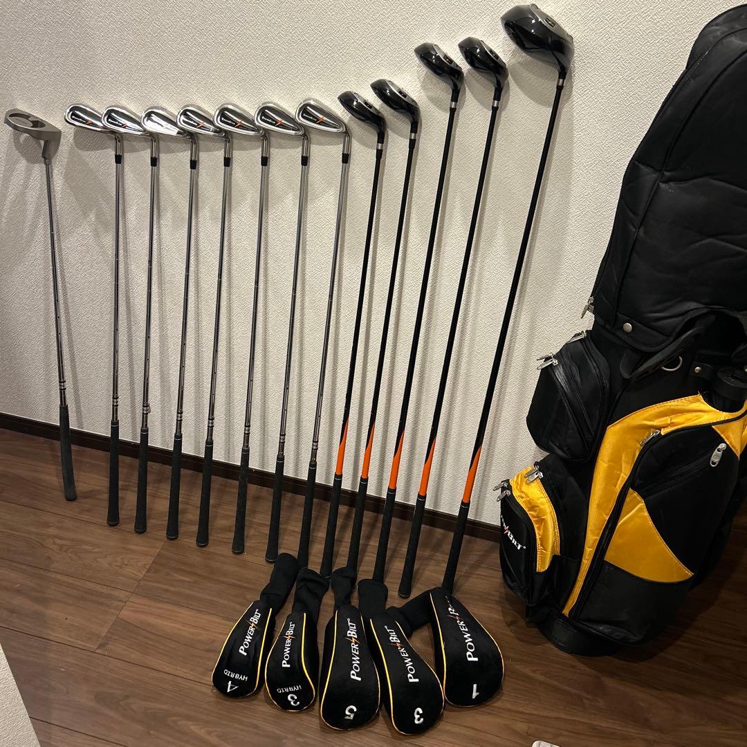 パワービルト　メンズS 13本　右利き　ゴルフクラブセット